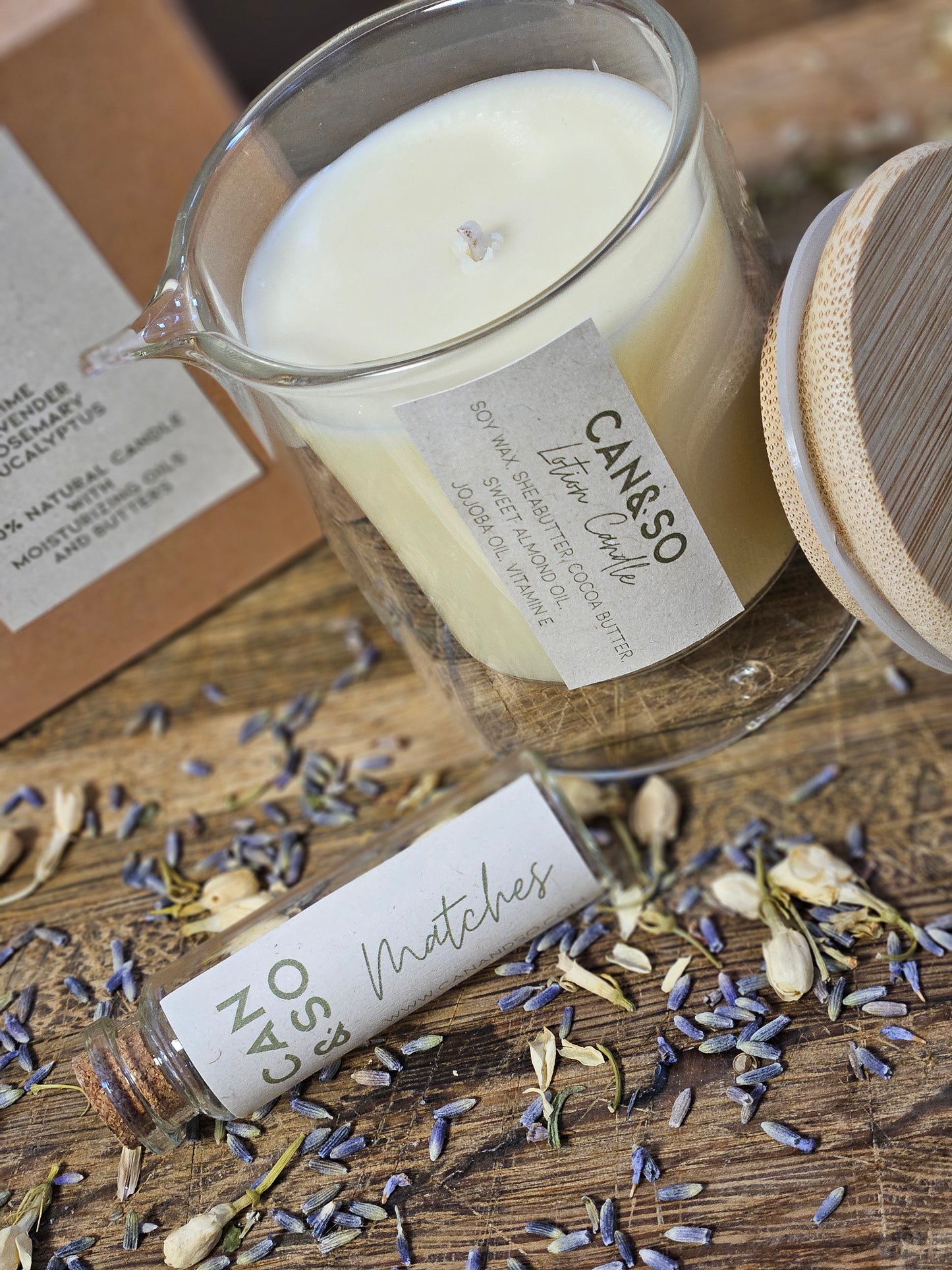 Lotion candle lime, lavender, rosemary & eucalyptus