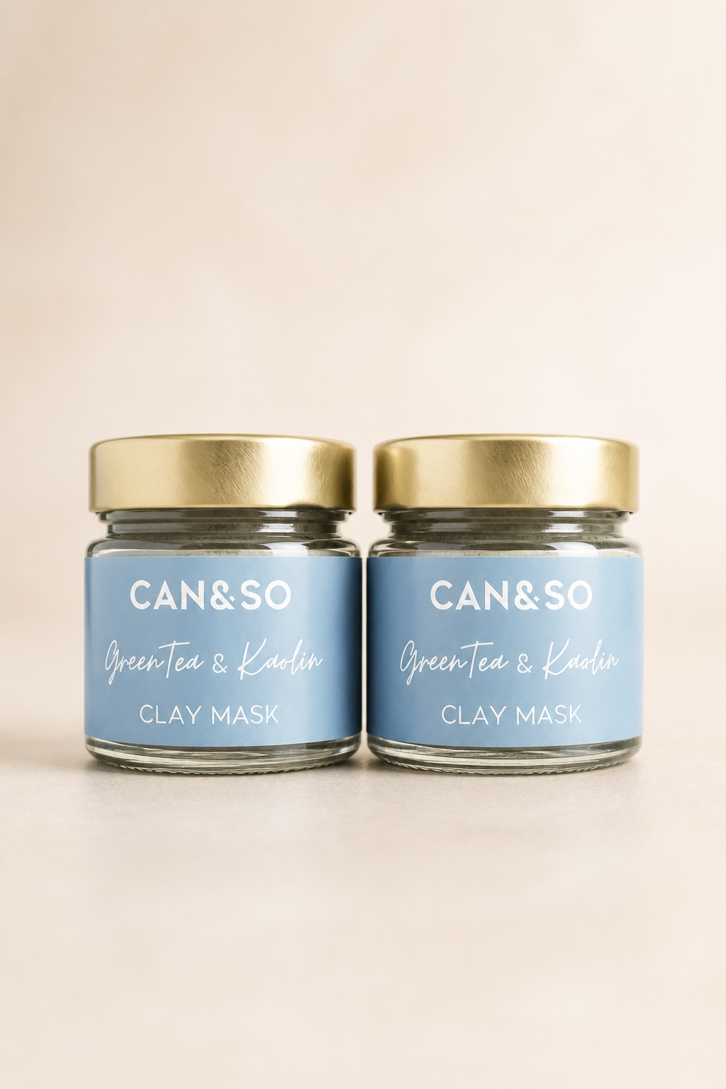 Kaolin en groene thee kleimasker