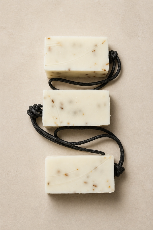 Soap on a rope Orange and Lavender fields