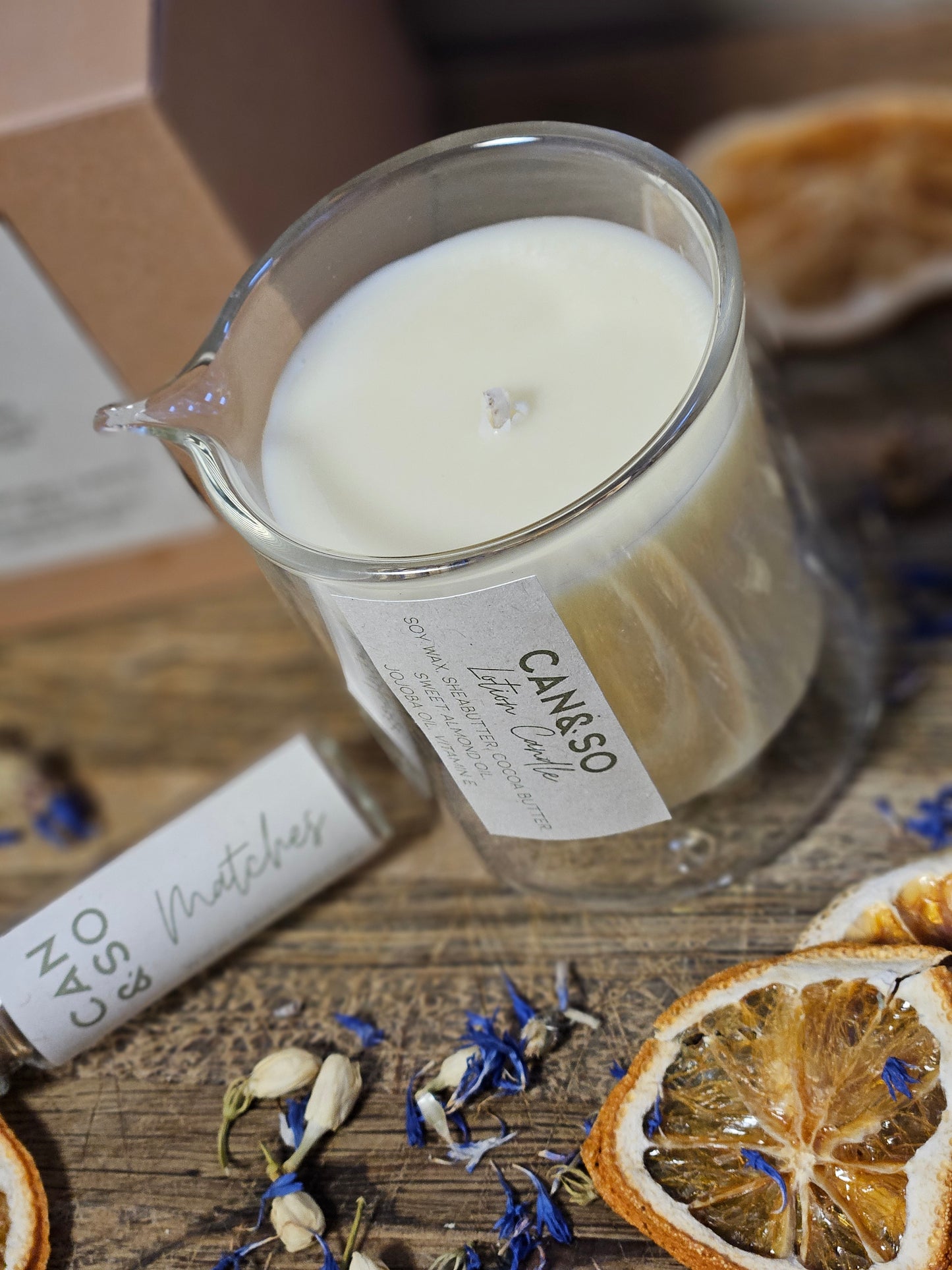 Lotion candle Orange Patchoulli and ginger.